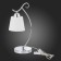 Evoluce bedside lamp. Sle103904-01. Liada. 1x60 W, E27, 23.5x15x41 cm, chromium color