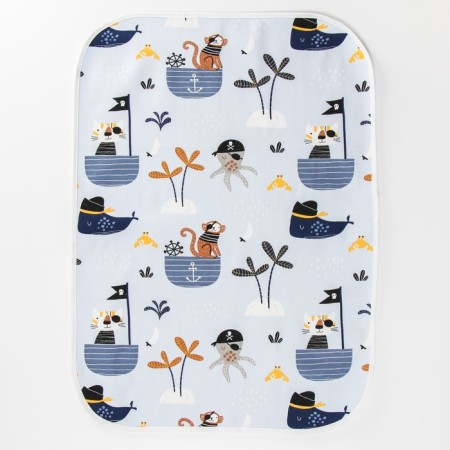 A waterproof diaper, 50x70 cm "Pirates"-2