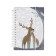 Note book A6, 80 sheets in a cage on the crest Forest Dream, plastic cover, with an elastic band, mix