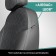 Auto-Chekhli for Mitsubishi Outlander, 2005-2012, black eco-leather/suede black rhombus
