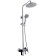 Shower system Fashun A2454, stand, with a tropical shower, hand watering can, chrome, black