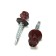 Roofing screws 4.8x35 mm, RAL3005 BORNT color, 250 pcs.