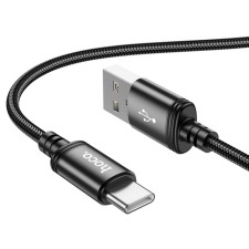 Hoco X89, Type -C cable - USB, 3 A, 1 m, woven wire, black