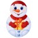 The workpiece for creativity "Casket. Snowman "(with UV seal)