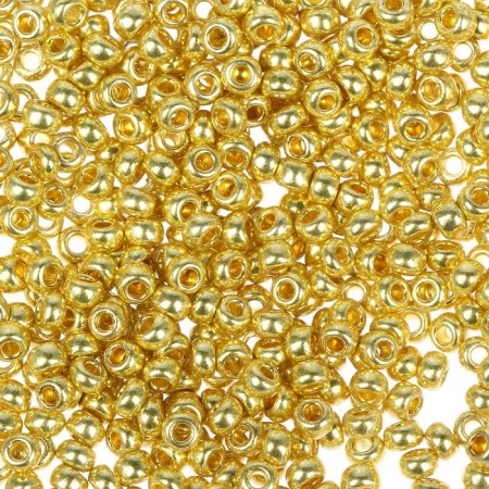 Czech Republic "Gamma" Round "6" 10/0 5g (F398 gold)