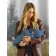 Knitted Knitty Children's Pure Love Tot, height 62 cm, blue color