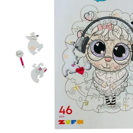 Wooden puzzle "Musical sheep" s-4