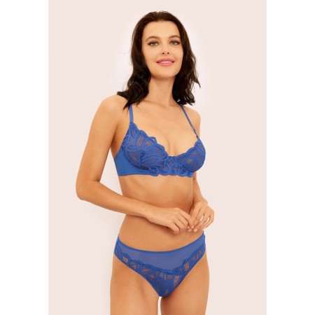 Women's brason, size 75a, blue color-7