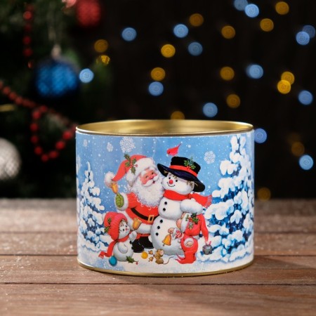 Gift box, tube “Game in snowballs”, (70 mm intrac. Height), 120 x 90 mm-1