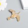 Decor for creativity Metal "Crane in flight" gold 4.8x4.3 cm