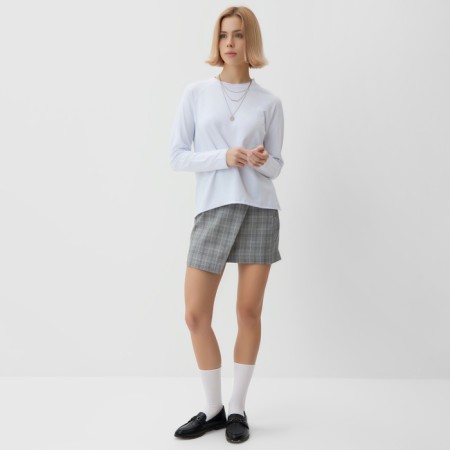 Jumper (Longsliv) Women's Minaku: Minaku: Basic Line Collection, Color White Rr. 48-2