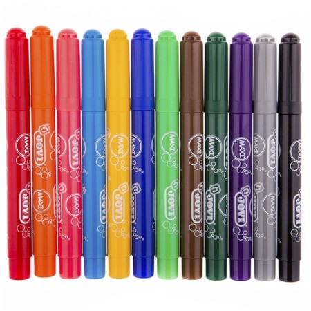 Flomasters 12 colors, Jovi, thickened, washed off, euro suspension, for kids-1