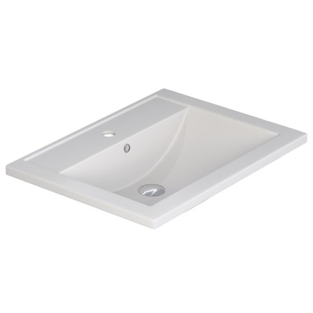 Sink uperwood Foster Quartz, quartz, 60 cm, white matte, jasmine-2