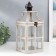 Climbing tree "Lantern - Veranda" White aged set 2 pcs 35x15x15, 53x20x20 cm