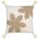 Decorative pillow with Flowers Ethnic applique, size 45x45 cm