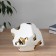 VAZ Coramics Table "Denver" Robbysh, 17 cm, white