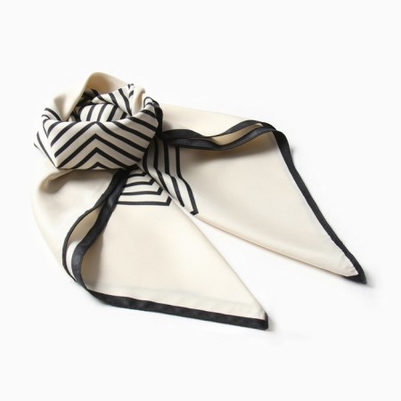 Women's scarf minku "Diagonal" Milk color, rr 70*70 cm