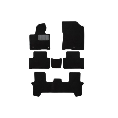 Rugs in the Premium salon for Kia Sorento 2020-, SUV, 6 pcs., Textile