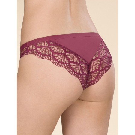 Female cowards, size 46, burgundy color-1