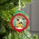 Christmas tree toy "New Year's ball", from batteries, glow of warm white
