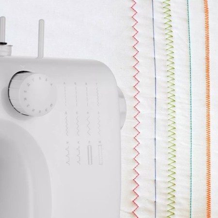 Sewing machine KitFort KT-6042, 9 W, 12 operations, semi-automatic, white-1