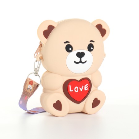 Bag's bag with lightning, beige color