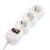The extension cord Luazon Lighting Eco, 3 sockets, 10 m, 16 A, 3500 W, PVS 3x1 mm2, s/k, with off.