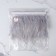 Braid with feathers of a rooster, 10-15 cm, 5 ± 0.5 m, the color is light gray
