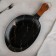 Ceramic dish for the supply "Marbl", 38 × 20 cm, black color