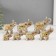 Souvenir polystone mirror inserts (set 7 pcs) "Herd of Elephants" 11, 10, 8.5, 8, 7, 6.3; 5.3cm