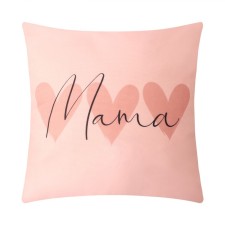 Наволочка декоративная Этель"Мама" 40х40 см, полиэстер, велюр