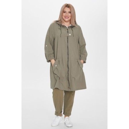 Cardigan female, size 58, green color-1