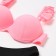 Swimsuit female separate minku color pink-black, size 48