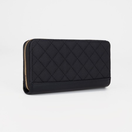 Women's wallet with lightning, black color-1