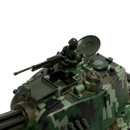 Army tank, radio control, sound, shoots gel bullets, green-4