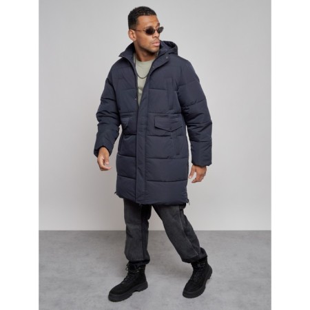Lengered male winter, size 56, dark blue color-11