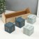 Souvenir wood desktop calendar "Home calendar" Blue 26x8.4x10.3 cm