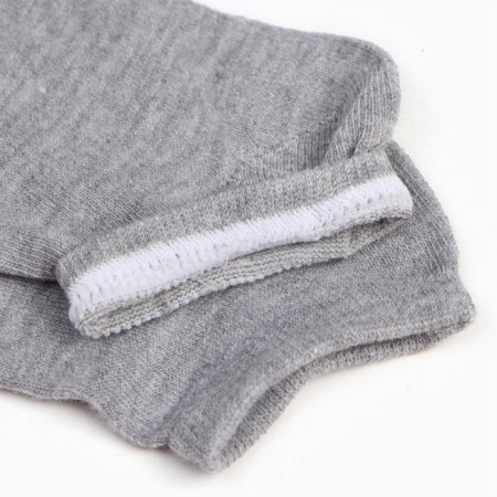 Set of female socks (3 pairs) shortened, gray color, size 36-39-3