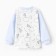 Children's blouse with long sleeve, color blue/hares, height 62