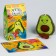 Puzzles with a soft toy "Avocado"