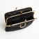 Cosmetic bag on farmar, 2 departments, black color