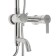 Shower system Accoona A8301, with a tropical shower, stainless steel, color satin