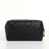 Cosmetic bag with lightning, black color
