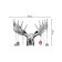 A set of napkins for setting the table "Joy of the moose", rectangular, rounded edges, size 30x46 cm, 4 pcs