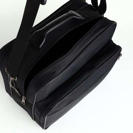 Male bag, luris, black color-4