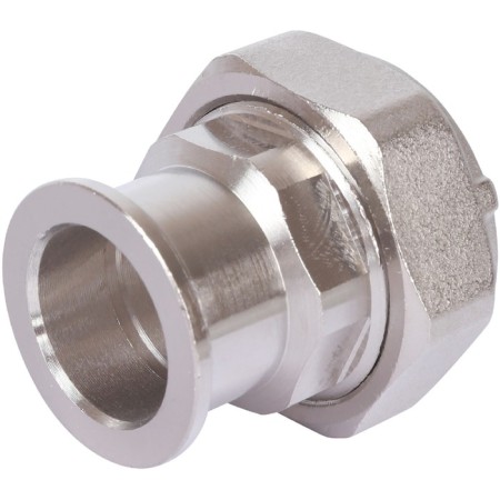 Detacible connection Stout SDG-0019-010025, 1 ", flat seal, nickelled brass-1