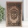 Safe Brush Tow to the leatherette "shield with heraldic lily" embossing, under metal 17x11x5 cm