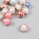 Button plastic for creativity "mother -of -pearl pearl" set of 15 pcs mix 1.2x1.2x1.1 cm