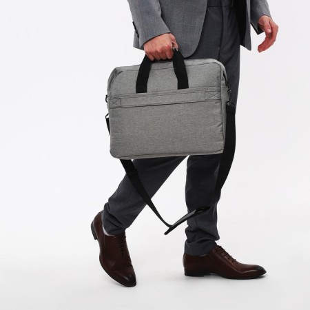 Laptop bag, gray color-7