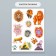 Stickers Paper "Leo" set 2 sheets 20x15 cm